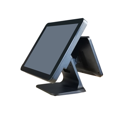 17 Inch Retail Touchscreen POS TPV PC with 12 inch Customer Display 